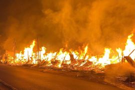 Belasan kios di Sukahaji hangus dilalap si jago merah, 14 mobil damkar dikerahkan