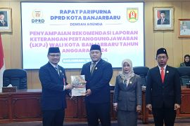 DPRD Banjarbaru sampaikan 11 rekomendasi atas LKPj wali kota