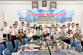 DPC Peradi Medan gelar pendidikan khusus profesi advokat diikuti puluhan sarjana hukum