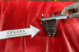 Brimob Polda Sumut musnahkan  satu granat tangan di Asahan