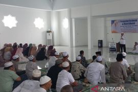 Haji kloter 19 Padangsidimpuan halal bihalal di Masjid Agung Al-Abror