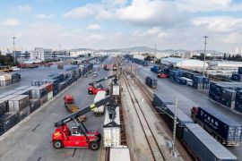 Volume pengangkutan kereta kargo China meningkat pada kuartal I 2025