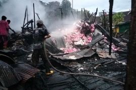 Dua kios di Palangka Raya hangus terbakar