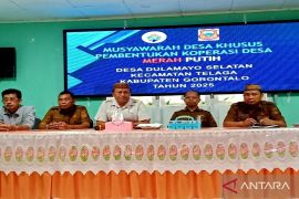 Desa Dulamayo Selatan Gorontalo resmi bentuk Koperasi Merah Putih