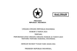 Indonesia's TNI Law revised: Retirement age, civil roles expanded