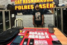 Polisi Paser amankan pengedar sabu di desa seberat setengah kilogram