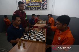 Petandingan catur Porseni warga binaan pemasyarakatan di Rutan Boyolali