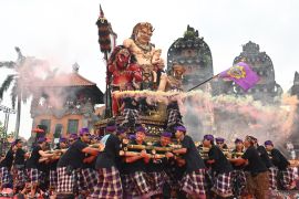 Pawai budaya HUT Kota Gianyar