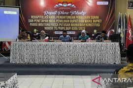 KPU Parigi Moutong Sulteng rekapitulasi perolehan suara tingkat kabupaten