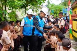 PLN pasang sembilan unit mikro PLTS terangi Pulau Satangnga Takalar