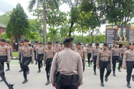 Polresta Barelang siapkan pengamanan May Day dengan latihan dalmas