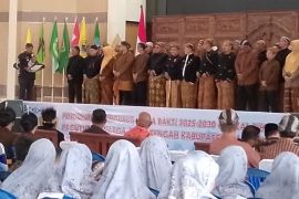 Bupati lantik Gunadi jadi Ketua Paguyuban Jateng di Biak