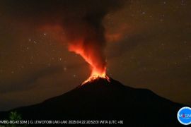 Gunung Lewotobi alami tremor terus menerus