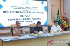 BPJS Kesehatan-Kejari Sorong teken kerja sama dukung Program JKN