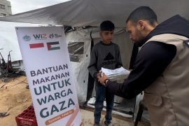 Relawan lokal-WIZ salurkan ratusan makanan siap saji ke Gaza Utara Palestina
