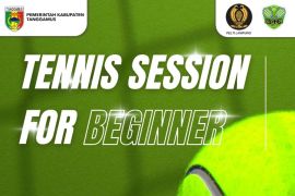Bupati Tanggamus dukung kegiatan "Tennis Session for Beginner" inisiasi Siger Sport Club