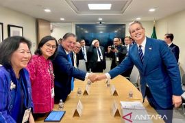 Airlangga Hartarto temui Menkeu AS bahas tindak lanjut tarif resiprokal Trump