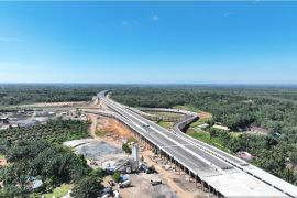 Progres  konstruksi tol Betung-Jambi seksi IV 80 persen