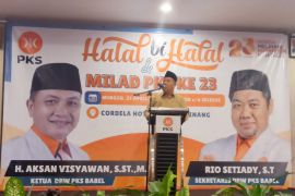 Hadiri halal bihalal dan milad PKS ke-23, Gubernur Hidayat Arsani ajak PKS bangun Babel