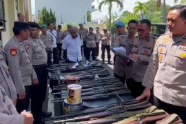 Polres Magetan cek kelengkapan ratusan senjata api milik anggota