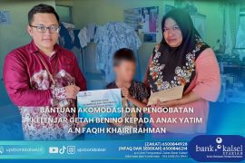UPZ Bank Kalsel ulurkan tangan bantu anak yatim lawan kelenjar getah bening