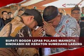 Bupati Bogor lepas pulang Mahkota Binokasih ke Keraton Sumedang Larang