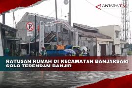 Ratusan rumah di Kecamatan Banjarsari Solo terendam banjir