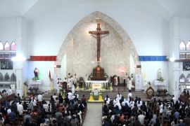 Umat Katolik di Palangka Raya ikuti Misa Requiem Paus Fransiskus