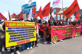 Kapolda sebut aksi buruh berjalan lancar dan kondusif di Lampung