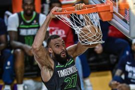 Rudy Gobert antar Timberwolves singkirkan Lakers di playoff