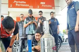 Pertamina-Ditreskrimsus Polda Kalsel pastikan mutu BBM SPBU terjaga
