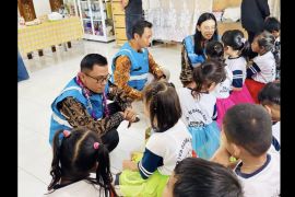 Hardiknas, PLN wujudkan akses listrik permanen untuk TK Dharma Bakti Bangka