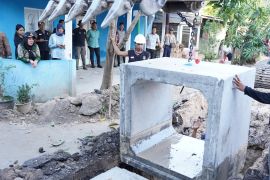 Bandarlampung buat saluran air baru di Panjang Utara