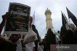 FOTO - Aksi akbar bela Palestina di Aceh