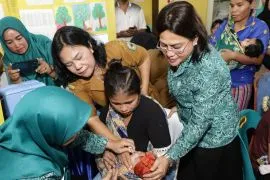 Pekan Imunisasi Dunia, Dinas Kesehatan Pematangsiantar vaksin polio bayi