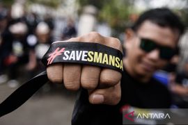 Aksi dukungan untuk SMA Negeri 1 Bandung