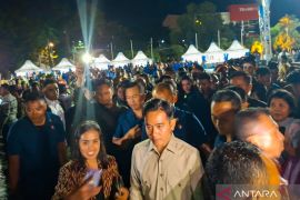 Wapres menghadiri acara pertunjukan seni budaya NTT di Kupang