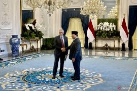 Presiden Prabowo sambut kedatangan Bill Gates di Istana Merdeka