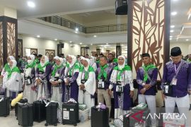 JCH asal Kabupaten Maros masuk Asrama Haji Sudiang Makassar