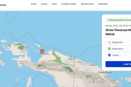BMKG: Gempa magnitudo 5,1 terjadi di Kepulauan Yapen Kamis dini hari