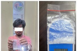 Polres Langkat tangkap warga Besilam yang coba mengedarkan sabu-sabu di Kuala