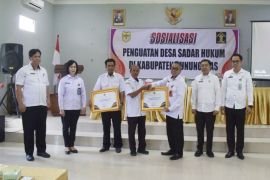 Pemkab Gumas terus berupaya wujudkan desa/kelurahan sadar hukum