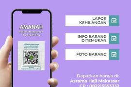 Asrama Haji Makassar meluncurkan aplikasi AMANAH