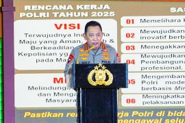 Kapolri minta Baharkam-Brimob kawal program pemerintah saat Rakernis