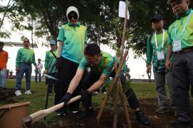 Wali Kota se-Indonesia Tanam Pohon Serentak APEKSI di Surabaya