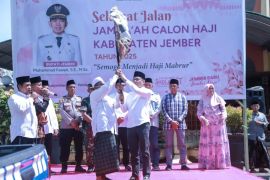 Sebanyak 2.261 calon haji asal Jember berangkat ke Tanah Suci