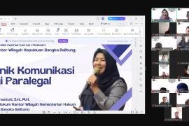 33 anggota kadarkum di Bangka Belitung ikuti pelatihan paralegal