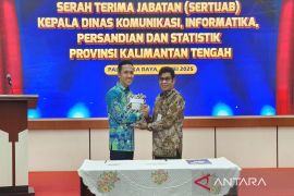 Sertijab Kadiskominfosantik Kalteng, Rangga Lesmana resmi gantikan Agus Siswadi