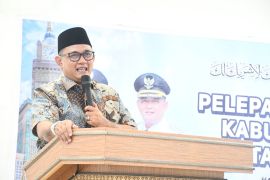Sebanyak 70 calon haji asal Lombok Utara diberangkatkan menuju Tanah Suci