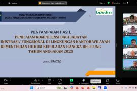 BPSDM Hukum sampaikan hasil penilaian kompetensi pegawai Kemenkumham Babel